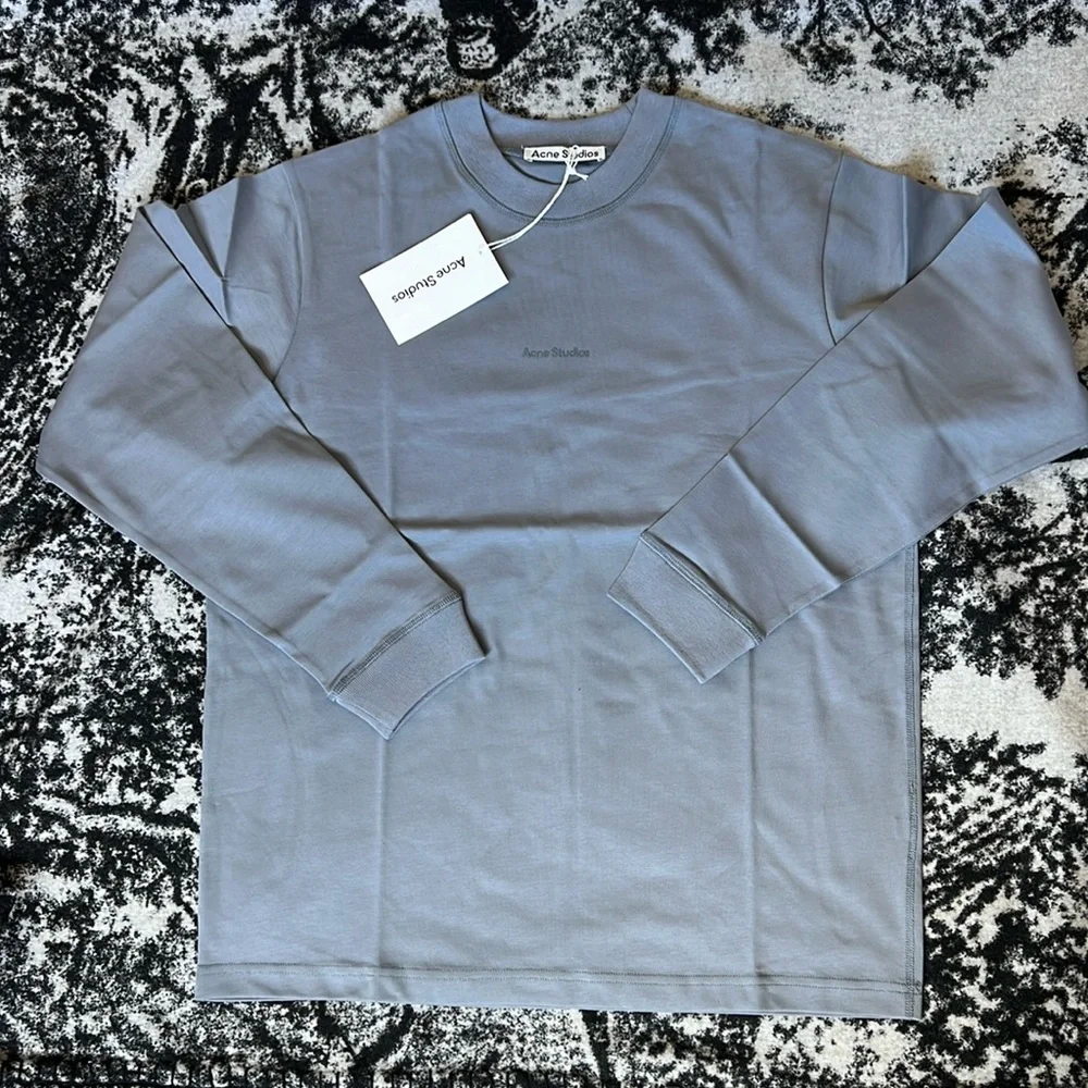 ACNE Organic Cotton Logo Longsleeve - Picture 2 of 12